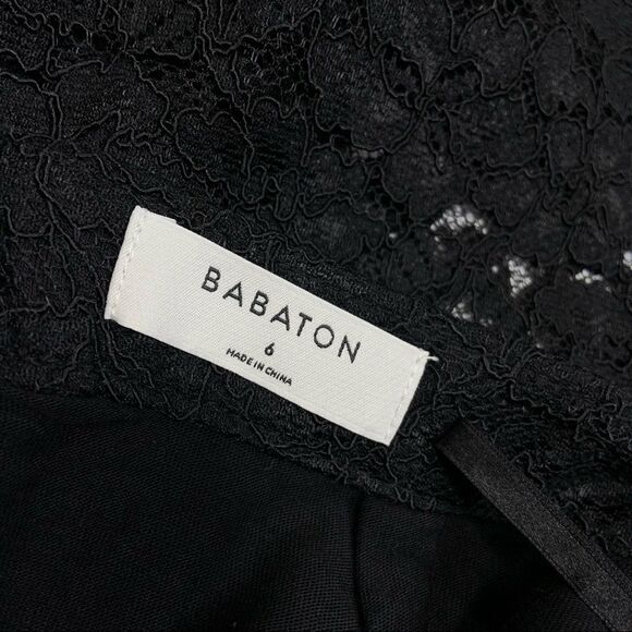 𝅺aritzia Babaton Lace Crop top long slv / Skirt Set - Picture 11 of 16